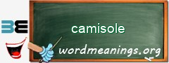 WordMeaning blackboard for camisole